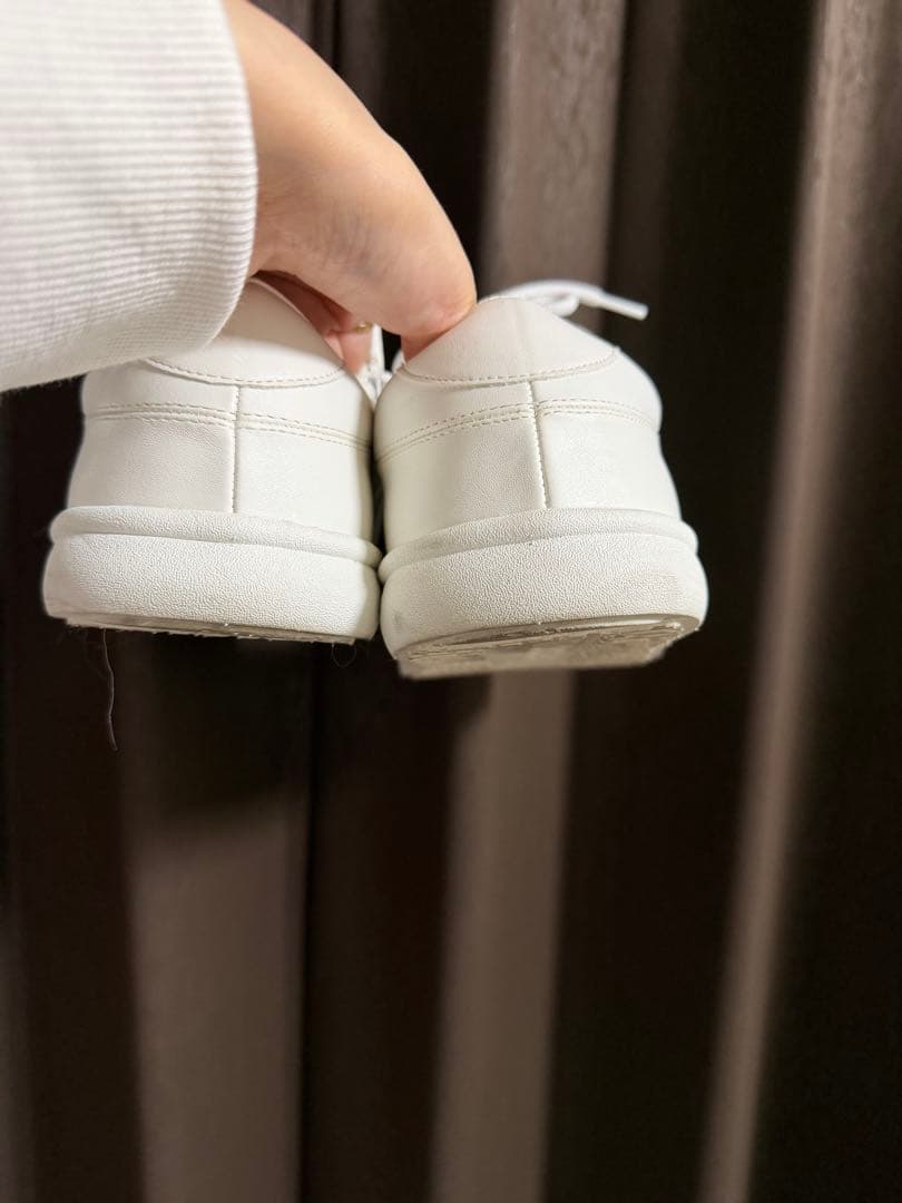 【完売商品】ラクバキ　Racbaki コートスニーカー　ホワイト　レディースM