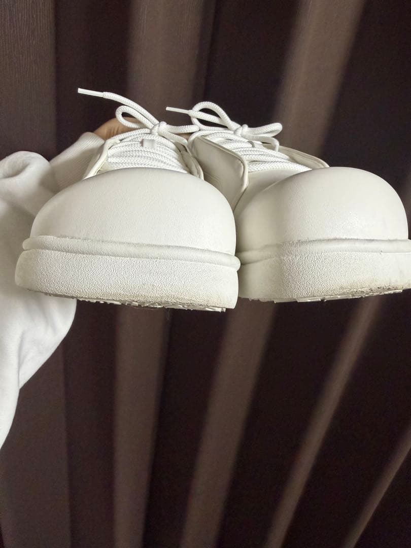 【完売商品】ラクバキ　Racbaki コートスニーカー　ホワイト　レディースM