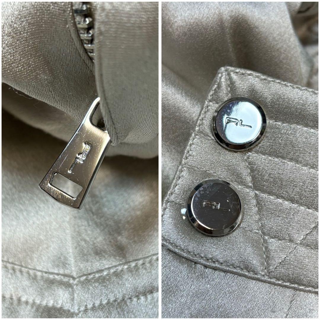 超希少 ラルフローレン ブラックレーベル シルク 絹　カーゴパンツ シルバー