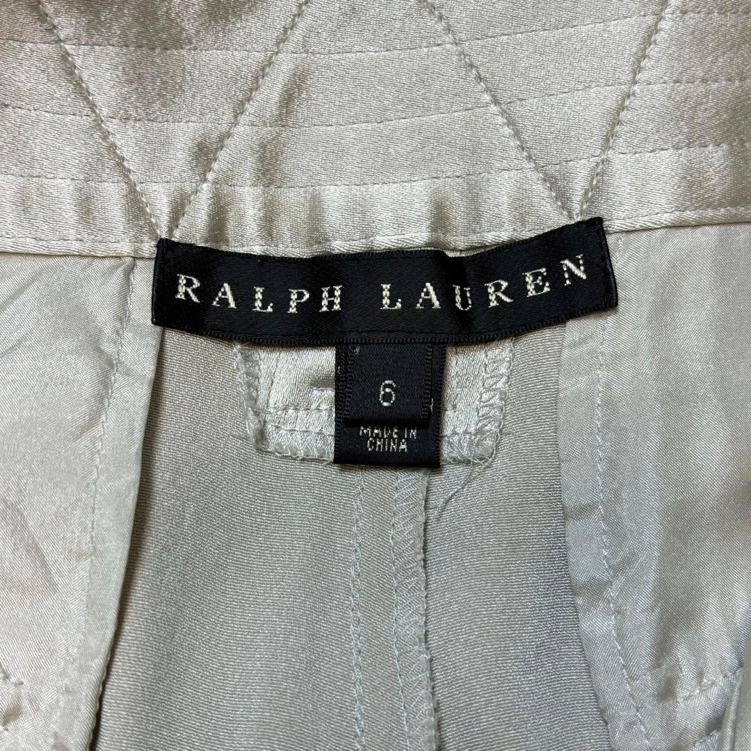 超希少 ラルフローレン ブラックレーベル シルク 絹　カーゴパンツ シルバー