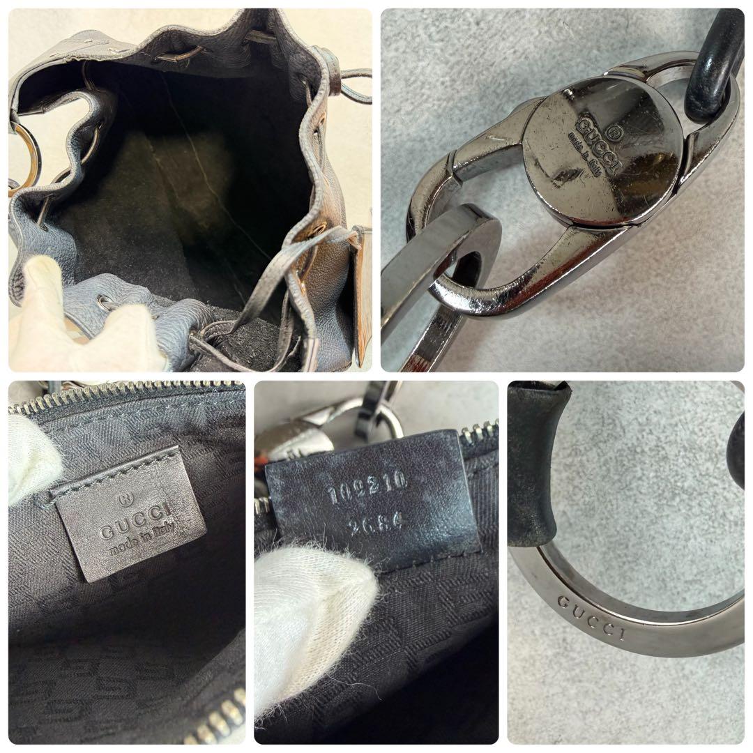 Gucci グッチ　 ショルダーバッグ　レザー　ポーチ付き