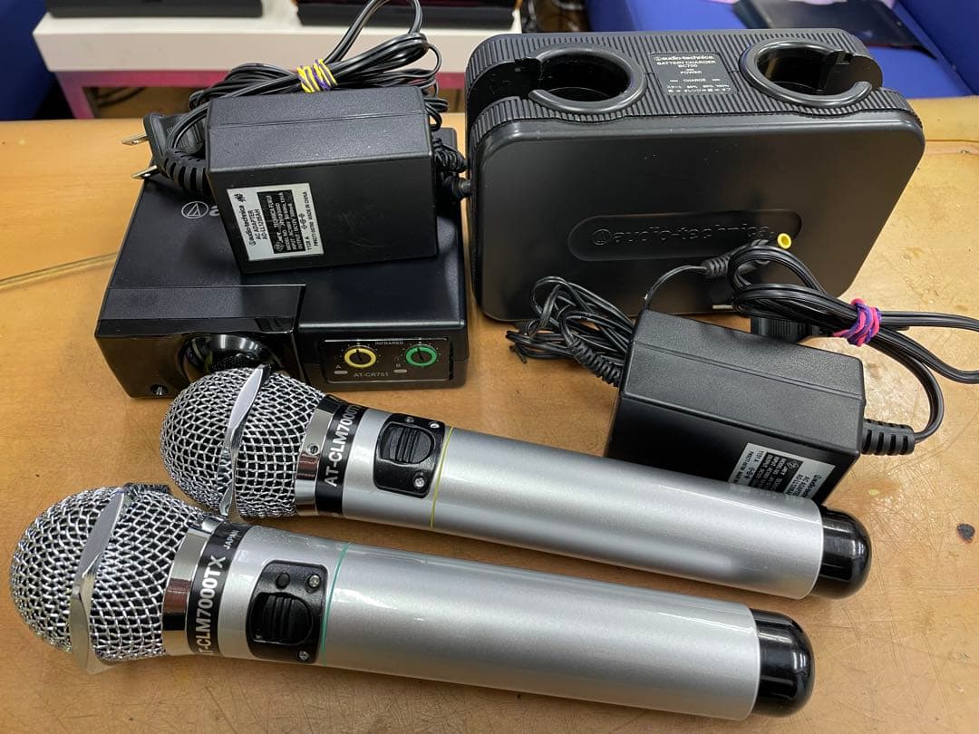 オーディオテクニカ製赤外線ワイヤレスマイクセットCR701+CLM7000
