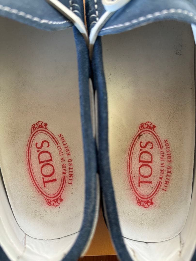 トッズ　TOD`S ドライビングシューズ　サックスブルー　8
