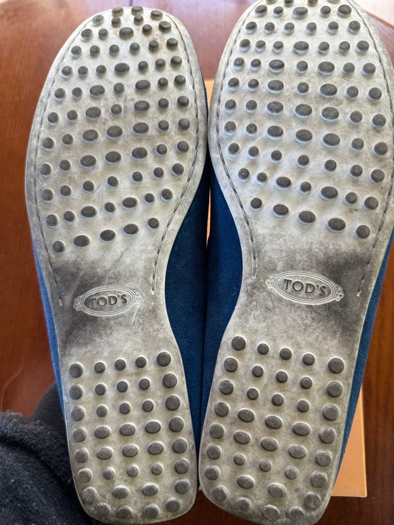 トッズ　TOD`S ドライビングシューズ　サックスブルー　8