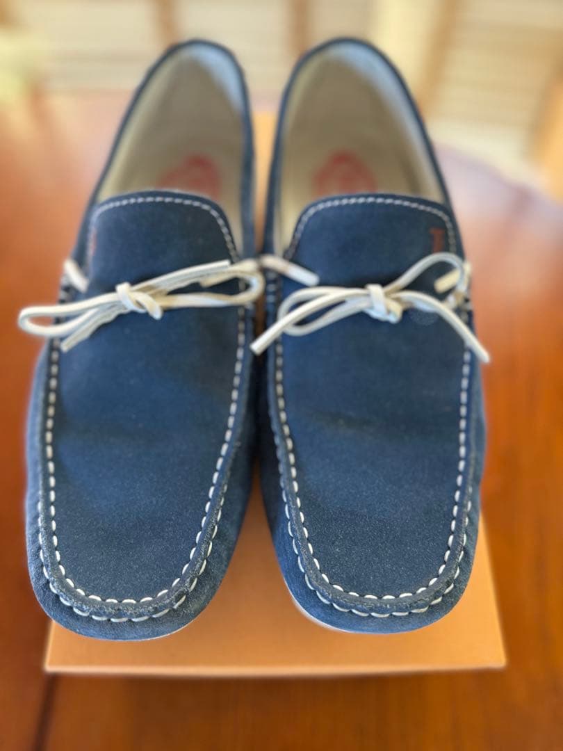 トッズ　TOD`S ドライビングシューズ　サックスブルー　8