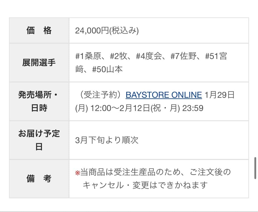 【雷門堂さま専用】　横浜DeNAベイスターズ　オーセンティックヘルメット　牧秀悟