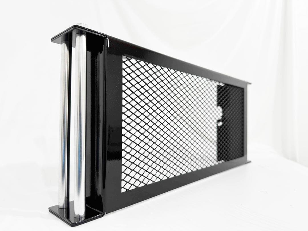 ラジエーターカバー　ジェイド250　オイルクーラー風　かっぺ　ブラック　パール入