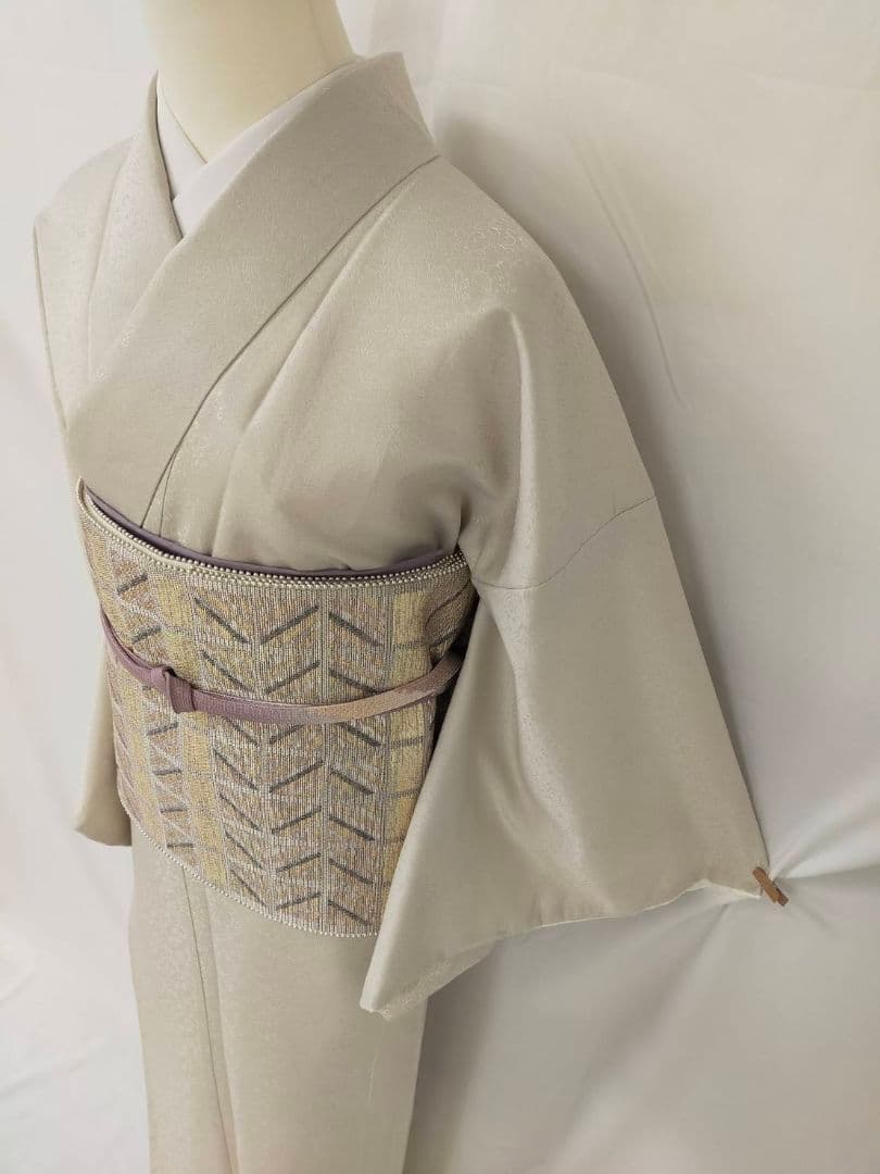 【お茶席用に】★★新品未使用　洗える紋意匠色無地(ポリ100%)Mサイズ★★