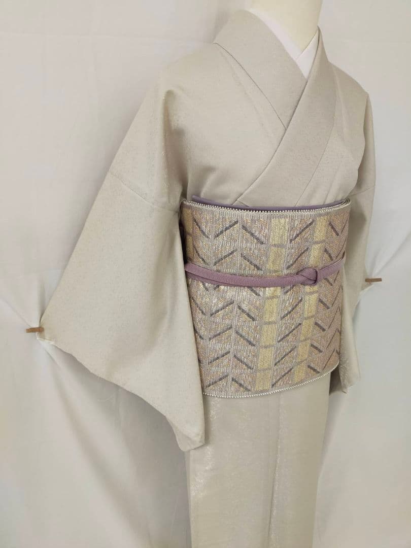 【お茶席用に】★★新品未使用　洗える紋意匠色無地(ポリ100%)Mサイズ★★