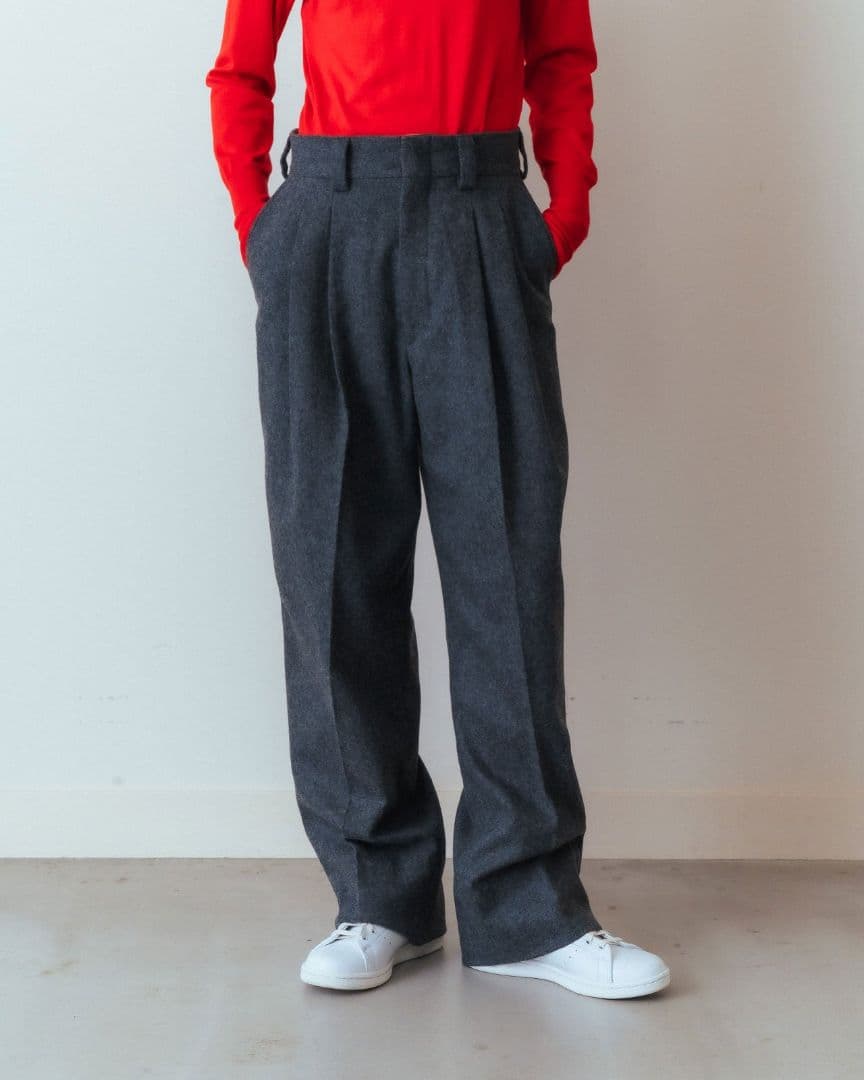 パンツ WOOL FLANNEL TOMBOY PANTS 34