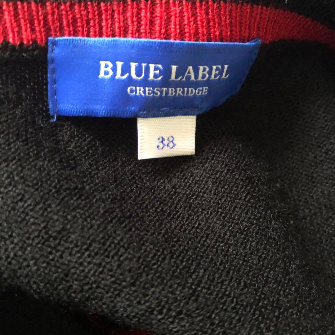 美品　バーバリークレストブリッジ　ニットセットアップ 黒