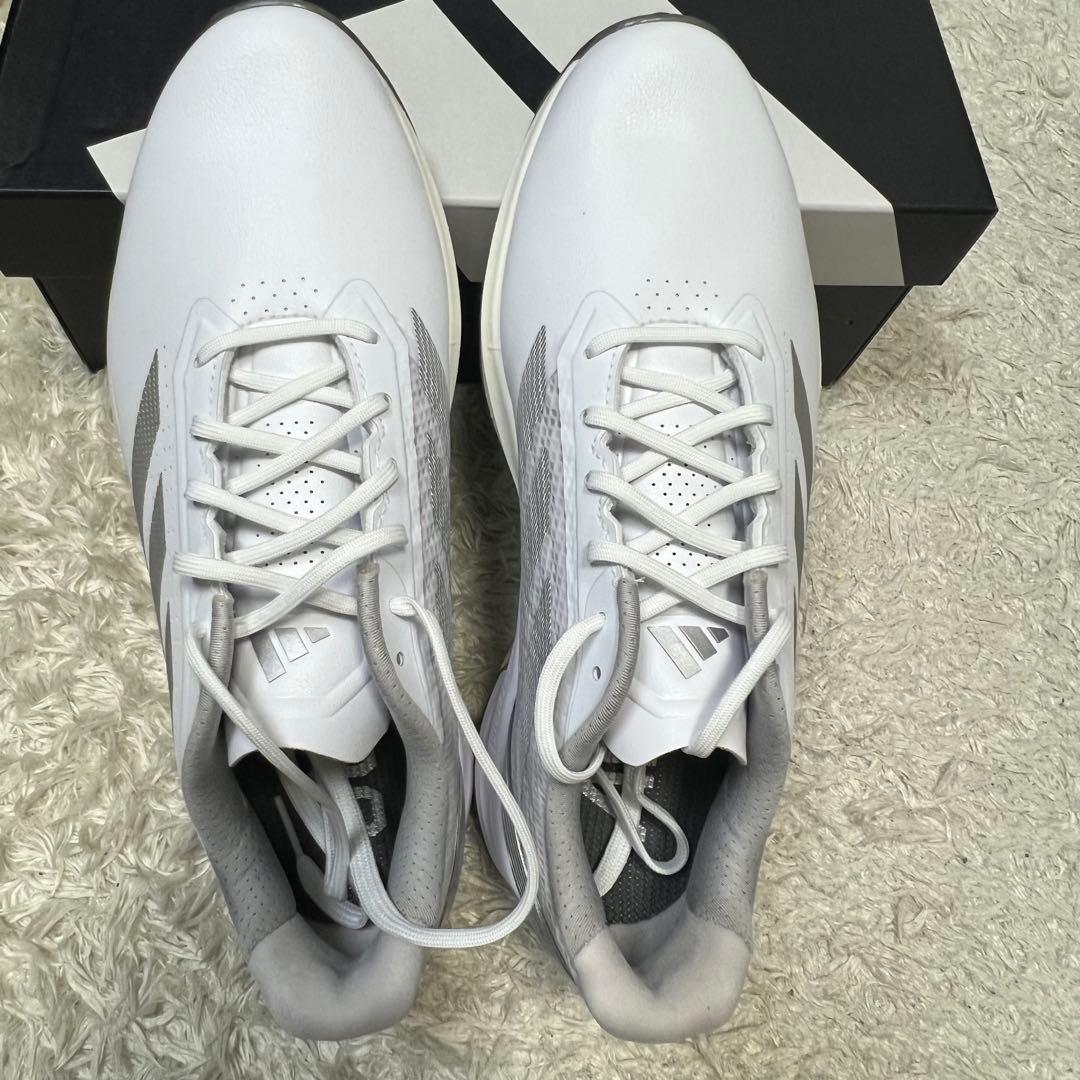 新品】アディダス アディゼロ ZG スパイクレス ホワイト メンズ サイズ25㎝