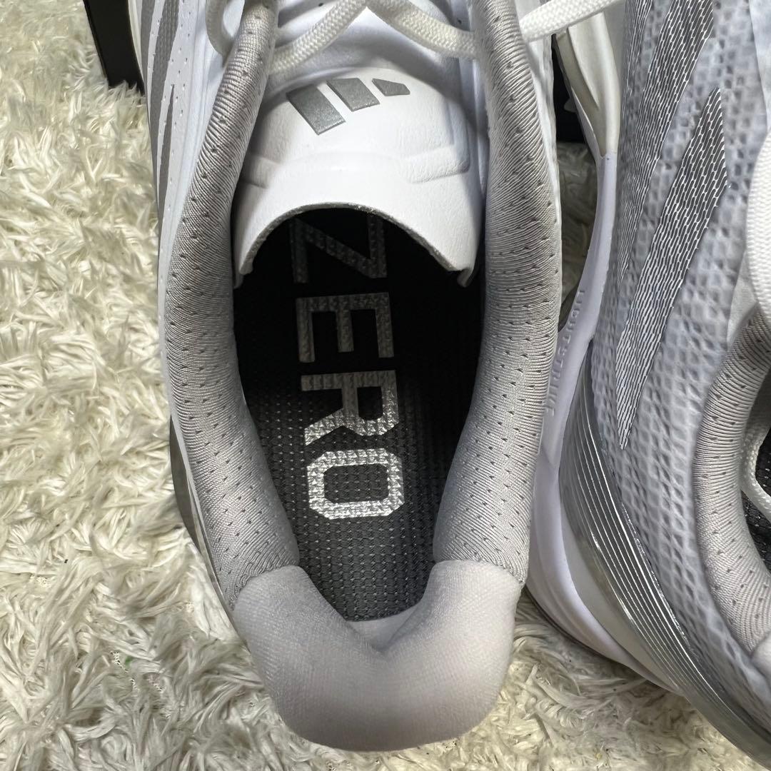 新品】アディダス アディゼロ ZG スパイクレス ホワイト メンズ サイズ25㎝