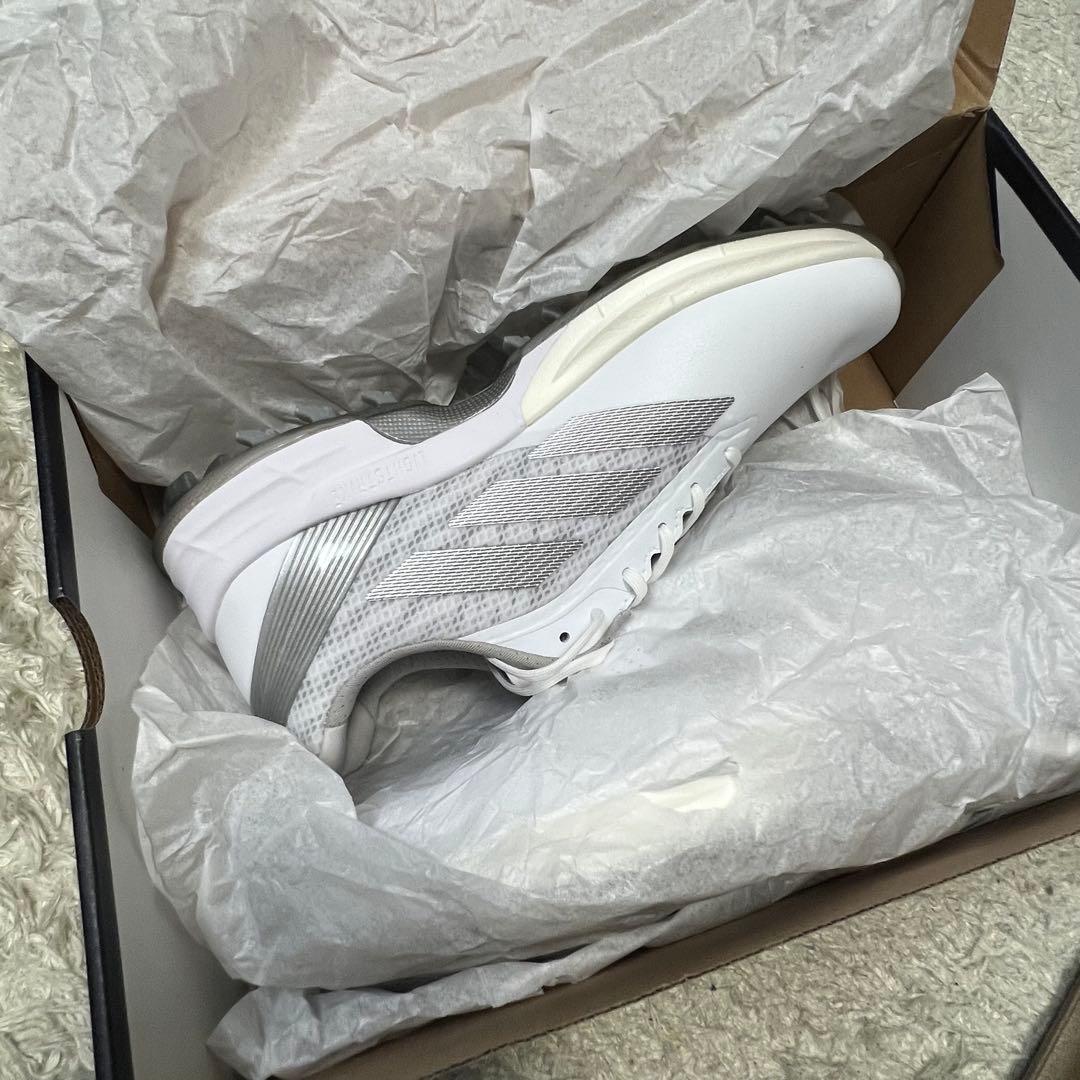 新品】アディダス アディゼロ ZG スパイクレス ホワイト メンズ サイズ25㎝