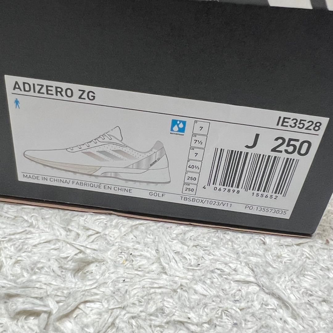 新品】アディダス アディゼロ ZG スパイクレス ホワイト メンズ サイズ25㎝