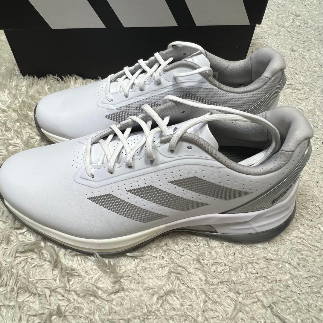新品】アディダス アディゼロ ZG スパイクレス ホワイト メンズ サイズ25㎝
