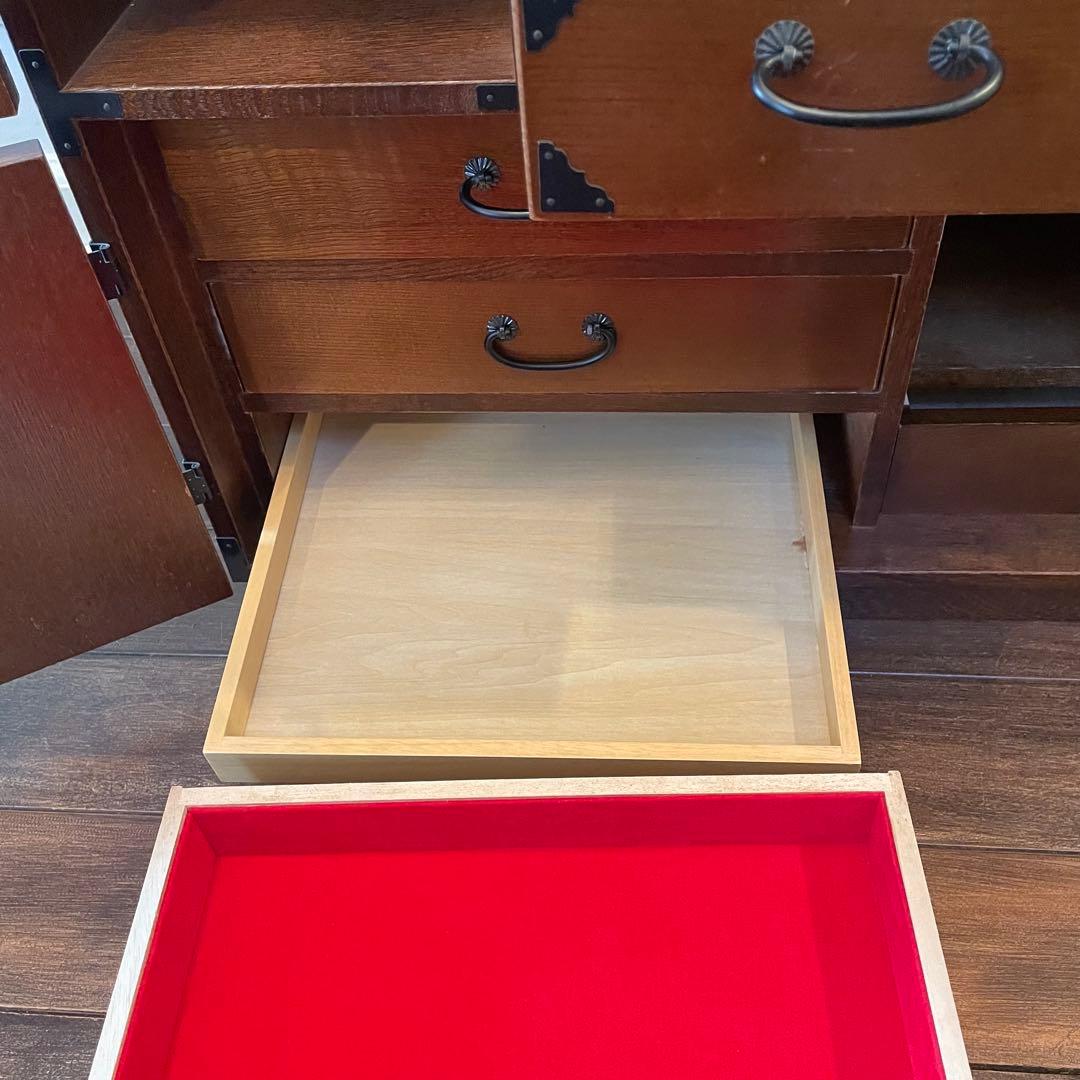 希少 箪笥 裁縫箱 木箱 からくり 隠し有り 古道具 和ダンス レトロ