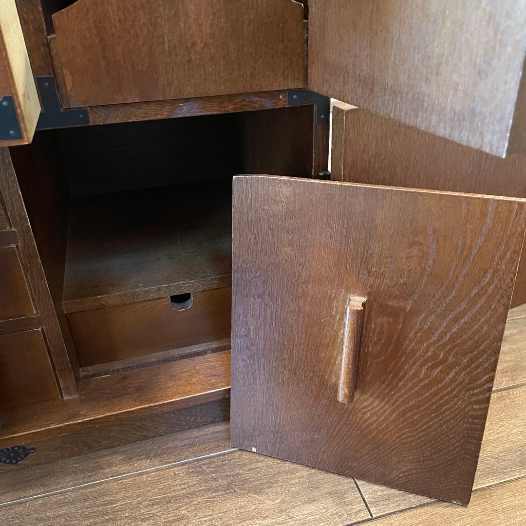 希少 箪笥 裁縫箱 木箱 からくり 隠し有り 古道具 和ダンス レトロ