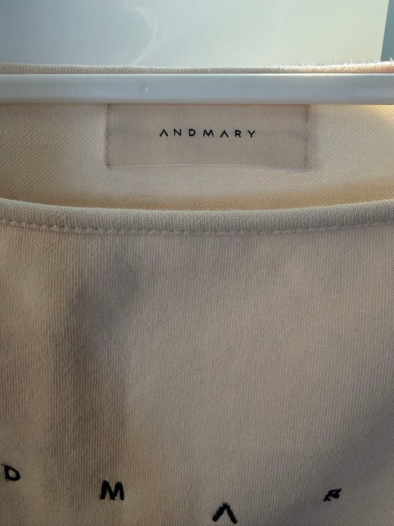 トップス Maru logo choker tops andmary