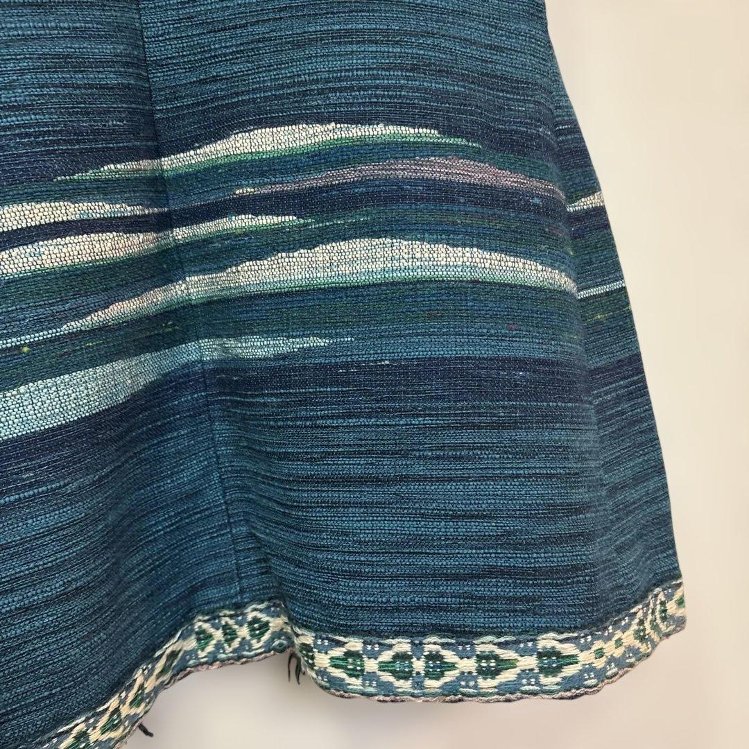 北海道手織つむぎエルムユーカラ織ジレ