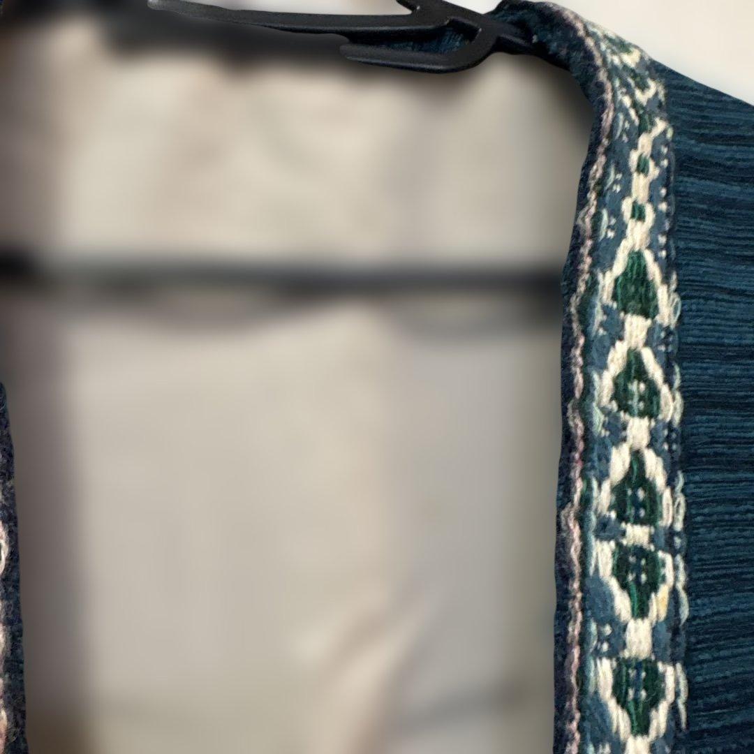 北海道手織つむぎエルムユーカラ織ジレ