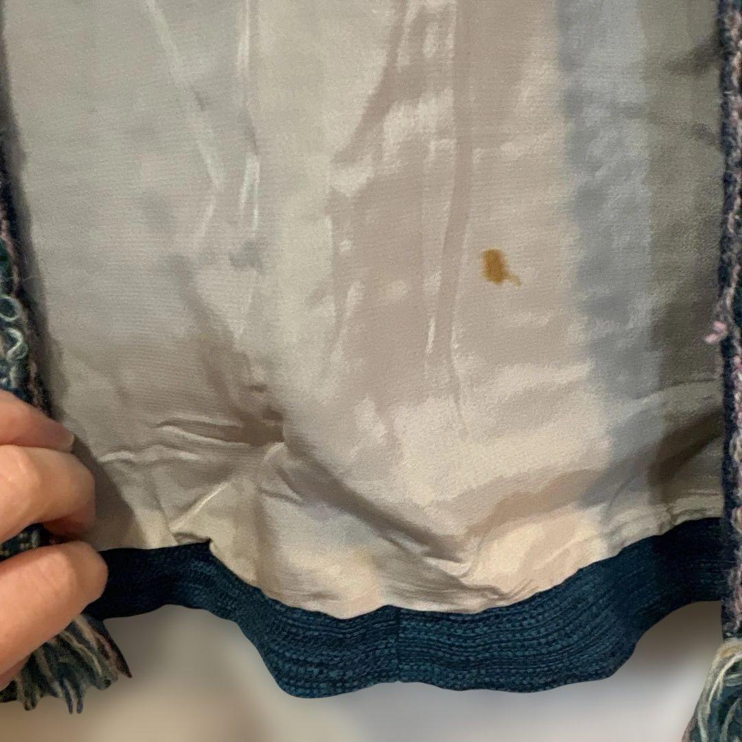 北海道手織つむぎエルムユーカラ織ジレ