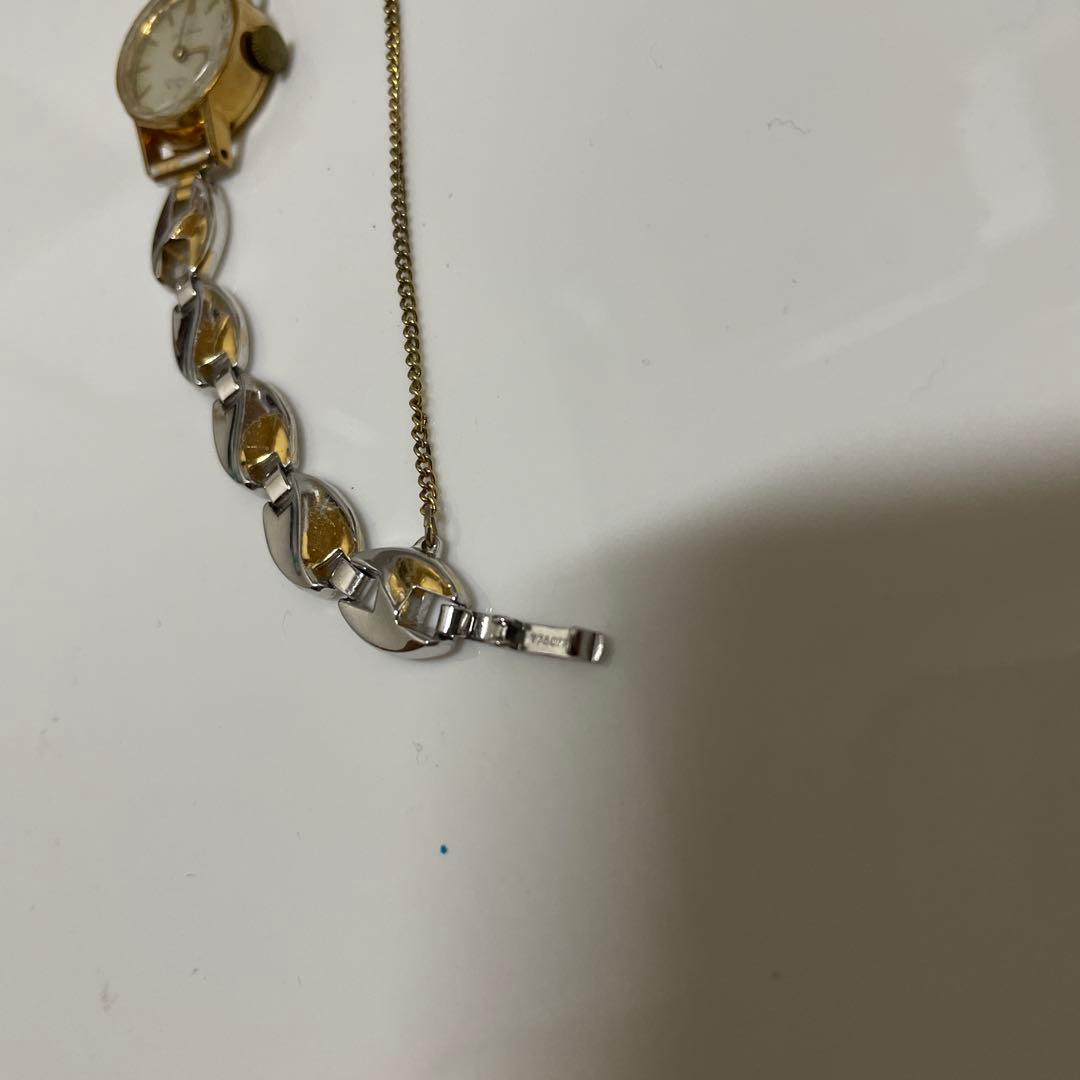 ひ*ん様 SEIKO SOLAR K18 金 手巻き式 腕時計 動作品 ゴールド