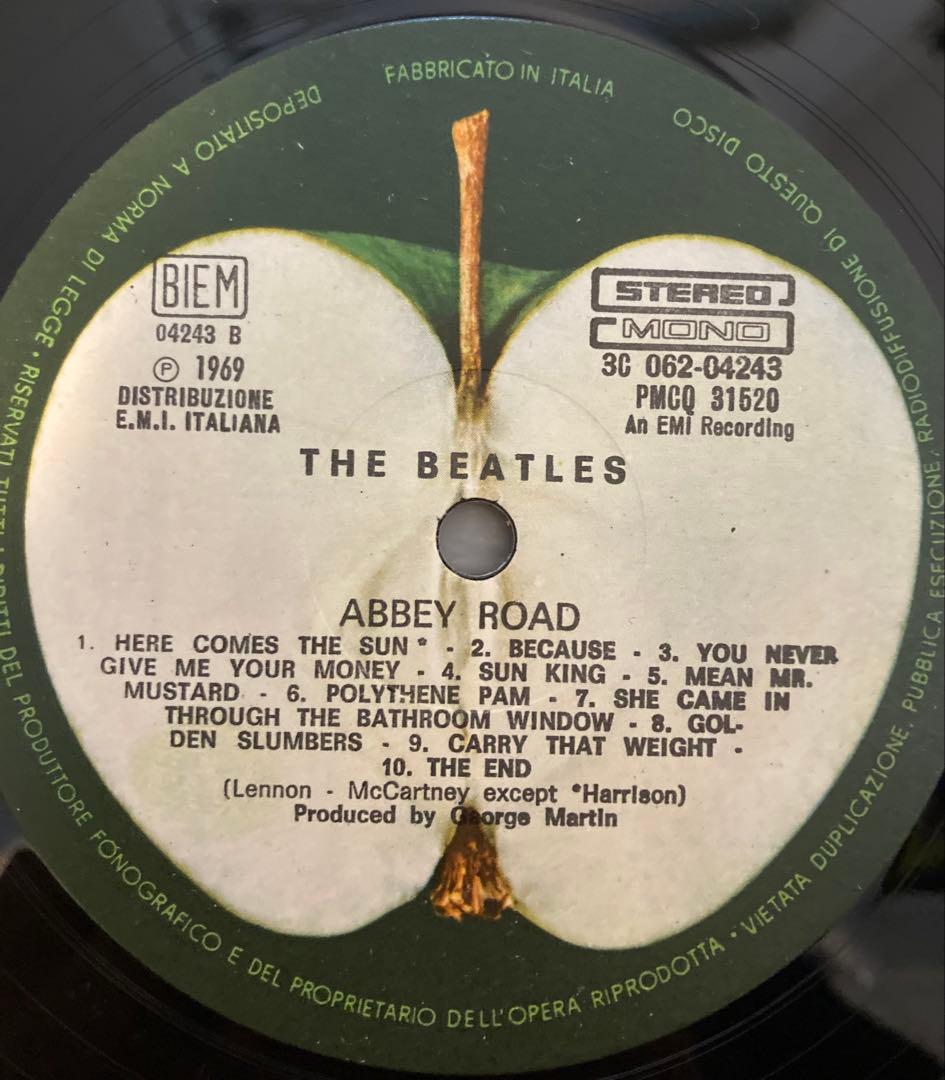 稀少イタリア1st別カットAbbey Road Beatlesビートルズレコード