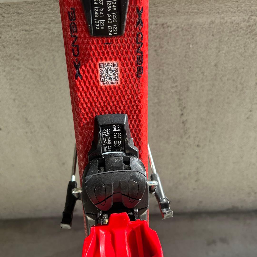 美品！120 ATOMIC RED スキー板 バインディング付き