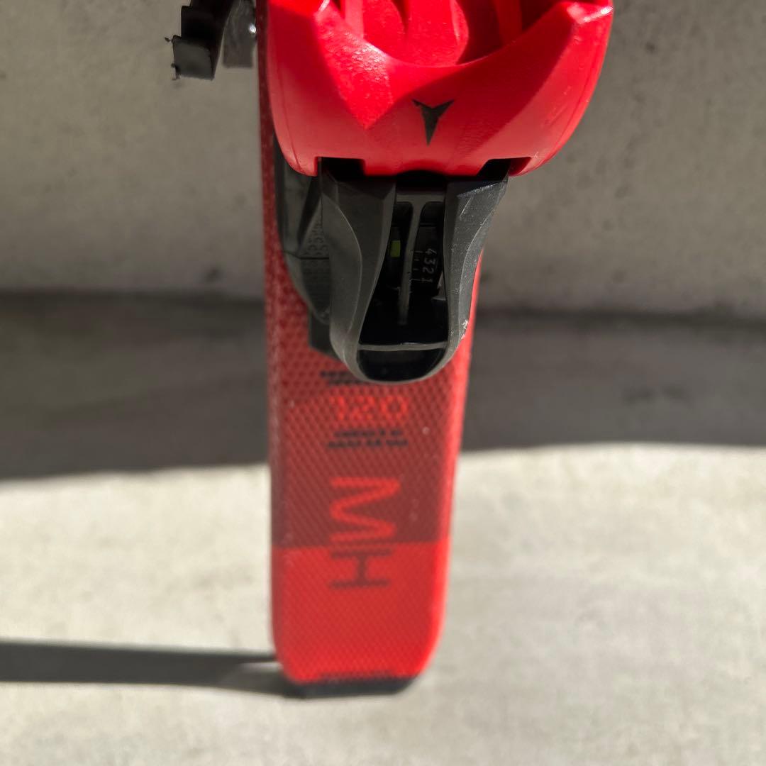 美品！120 ATOMIC RED スキー板 バインディング付き