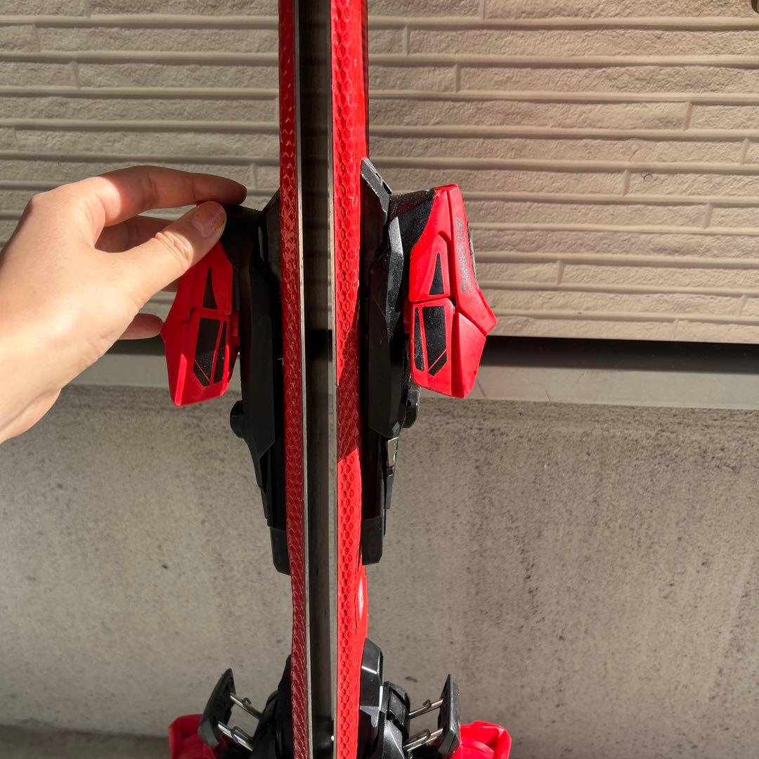 美品！120 ATOMIC RED スキー板 バインディング付き