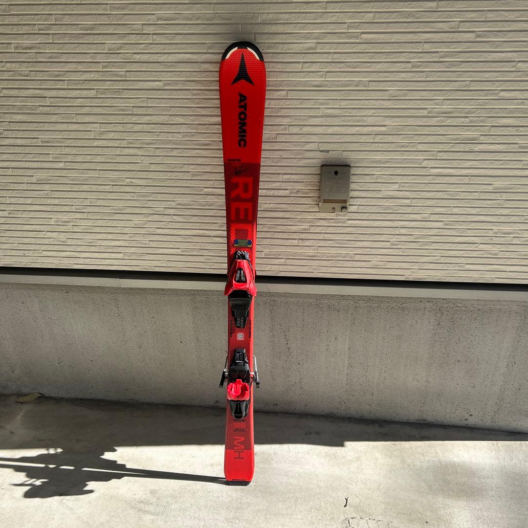 美品！120 ATOMIC RED スキー板 バインディング付き