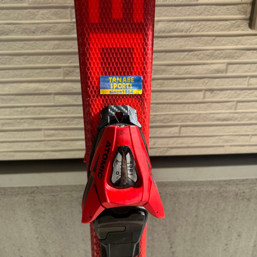 美品！120 ATOMIC RED スキー板 バインディング付き