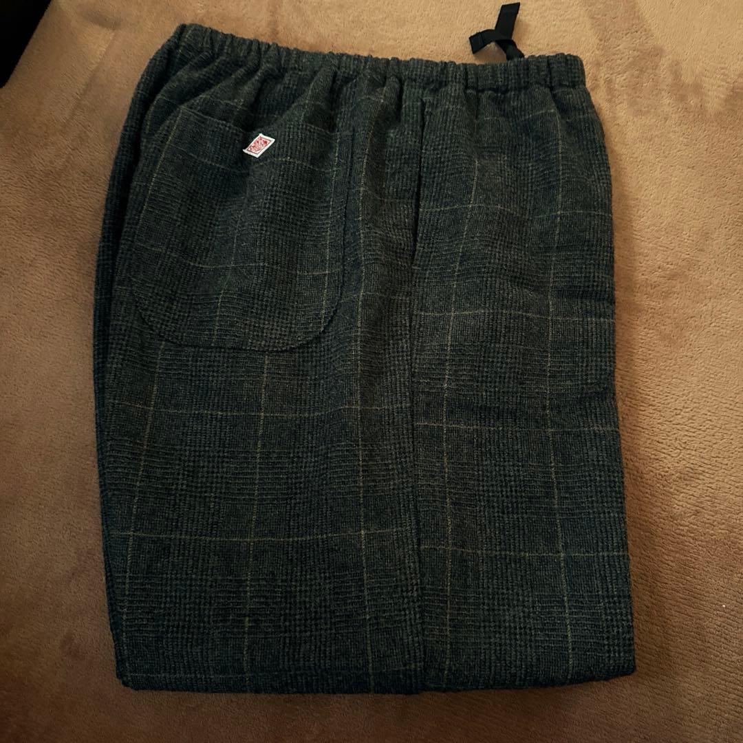 ダントン /ウール イージーパンツ グレンチェック 日本製