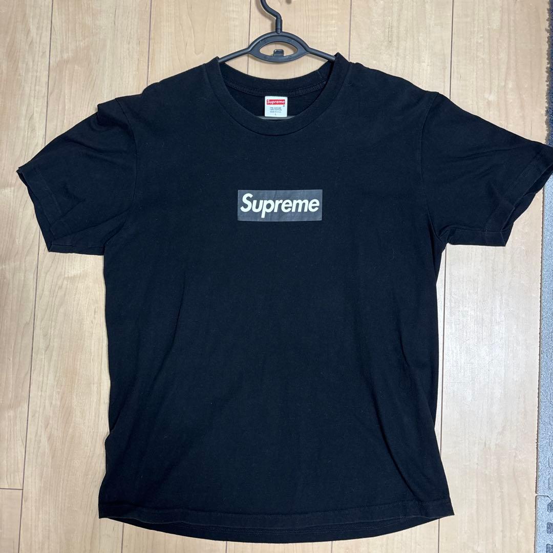 Supreme box logo tee L 黒色　黒ボックスT