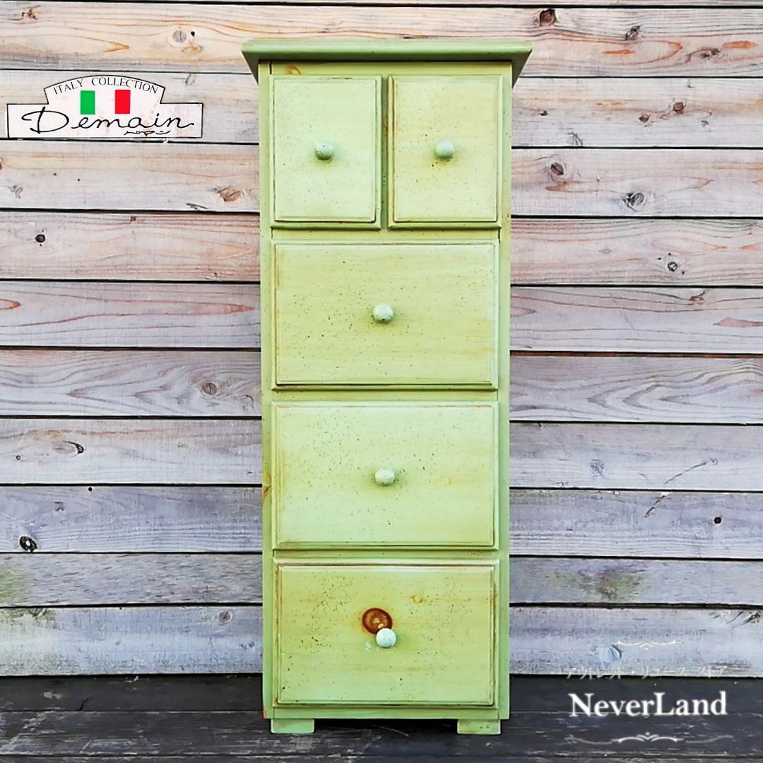 M●希少イタリア製☞Demain☜ヴィンテージ　4段　ミニ　チェスト