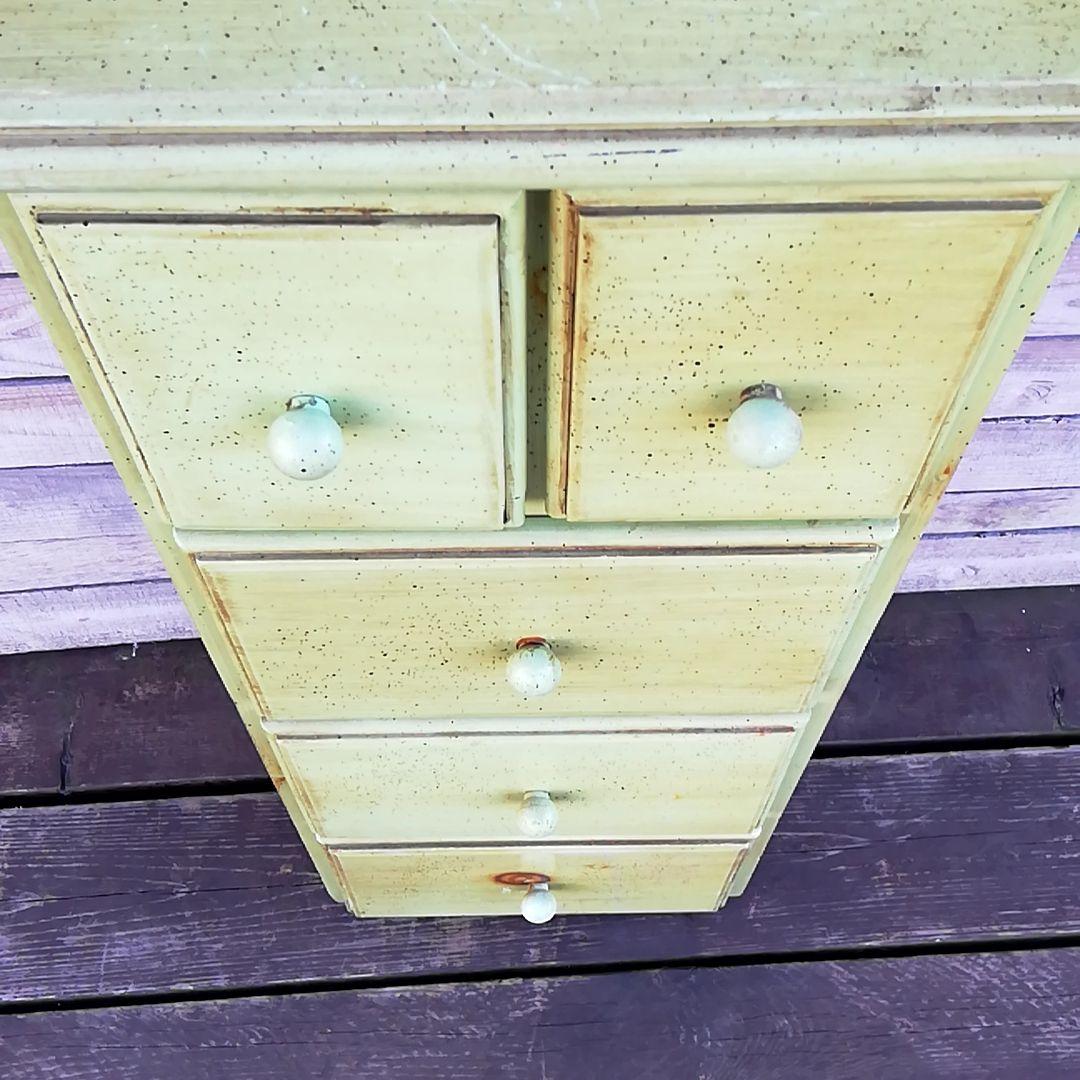 M●希少イタリア製☞Demain☜ヴィンテージ　4段　ミニ　チェスト