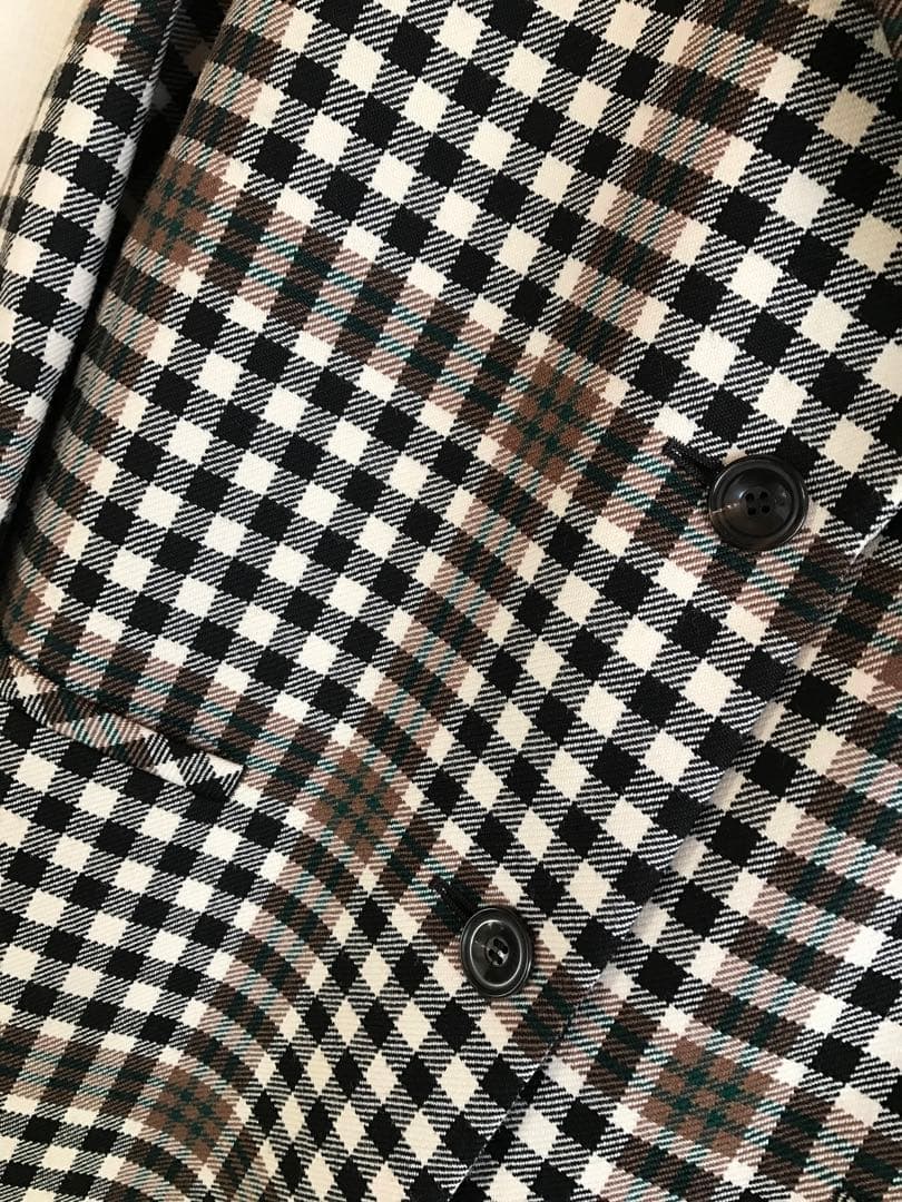 未使用タグ付き 23区チェック チェスターコート