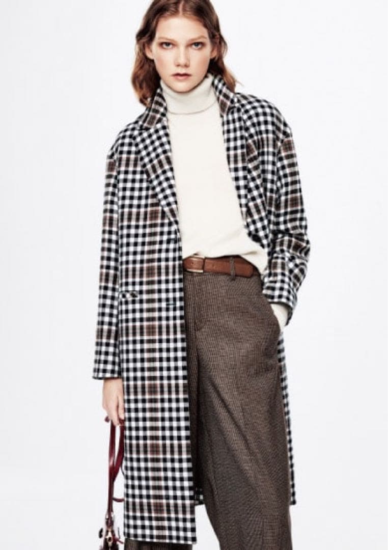 未使用タグ付き 23区チェック チェスターコート