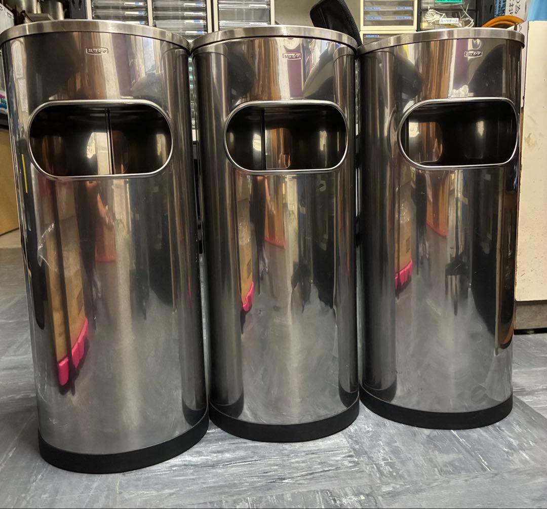 Yone@捜査感さま専用ミヅシマ工業スタンド型ステンレス製灰皿✖️3