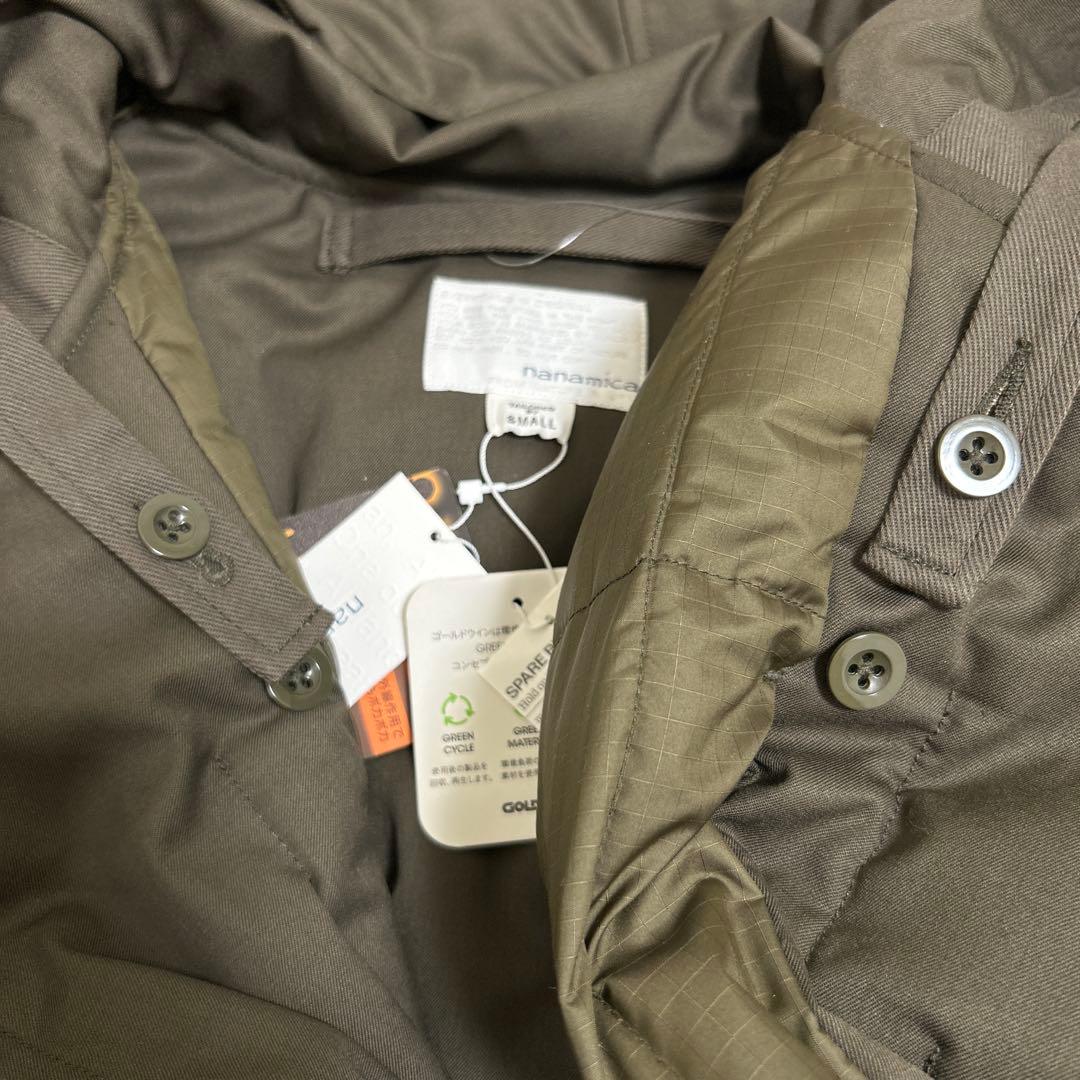 nanamica ダッフルコート ダウン カーキ