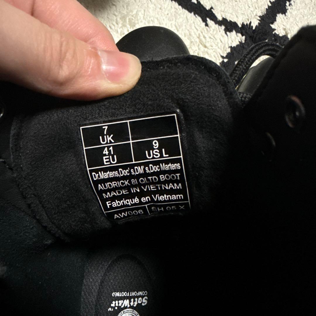 【美品】ドクターマーチンレザー 厚底 ブーツ ホワイトステッチ