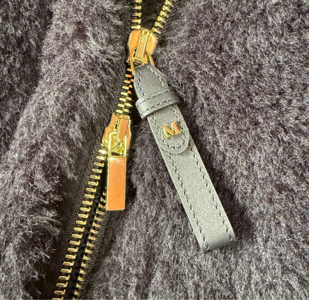 【MaxMara】テディコート ケープ MANTO マックスマーラポンチョＳ黒