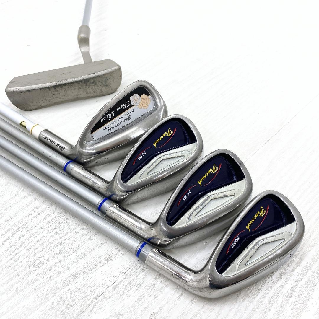 【格安‼】 ピンクラッシュ レディース ゴルフ クラブ 初心者 セット 8本 L