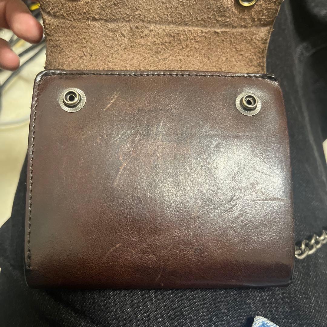 RRL財布 希少トラッカーウェレットレザー ブラウン