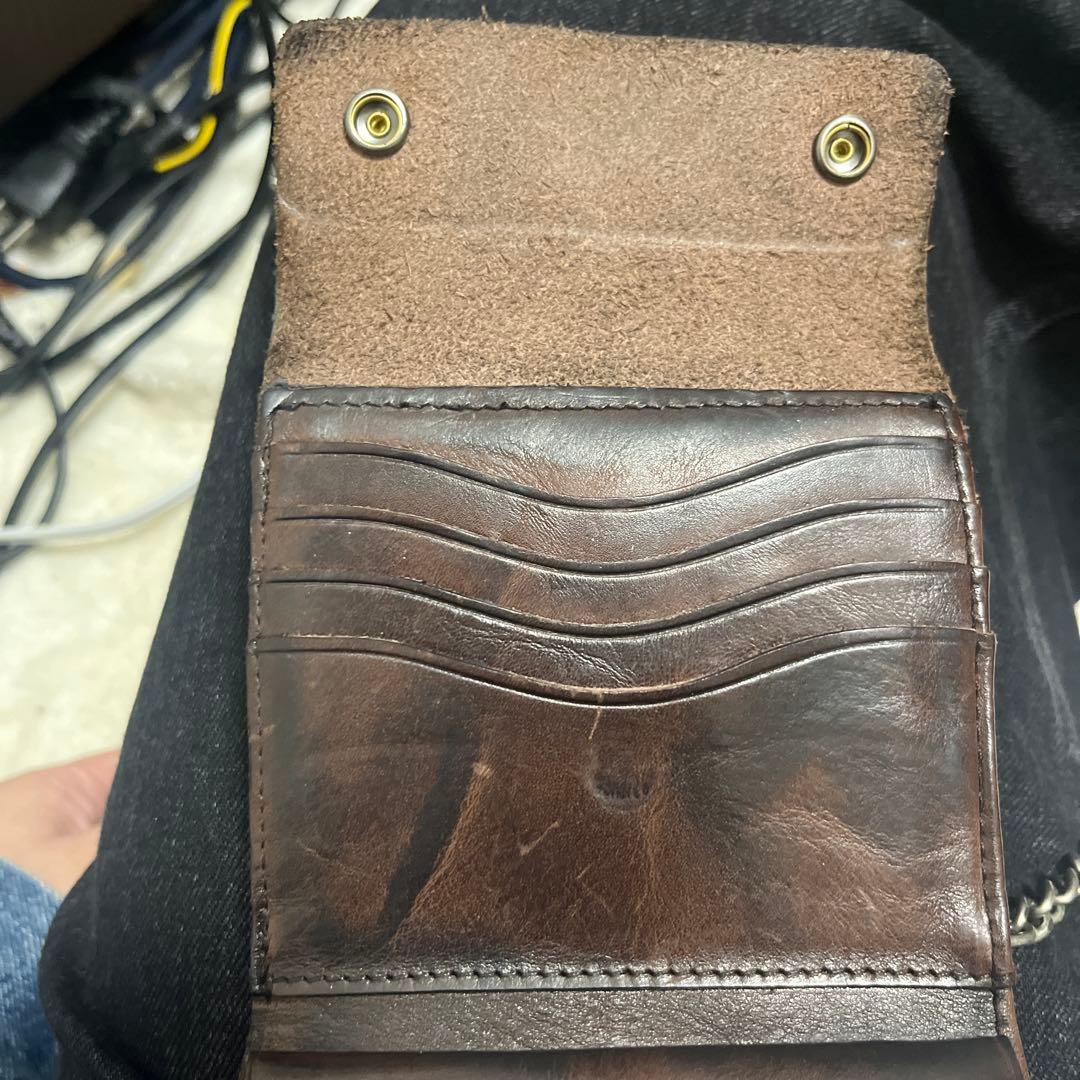 RRL財布 希少トラッカーウェレットレザー ブラウン