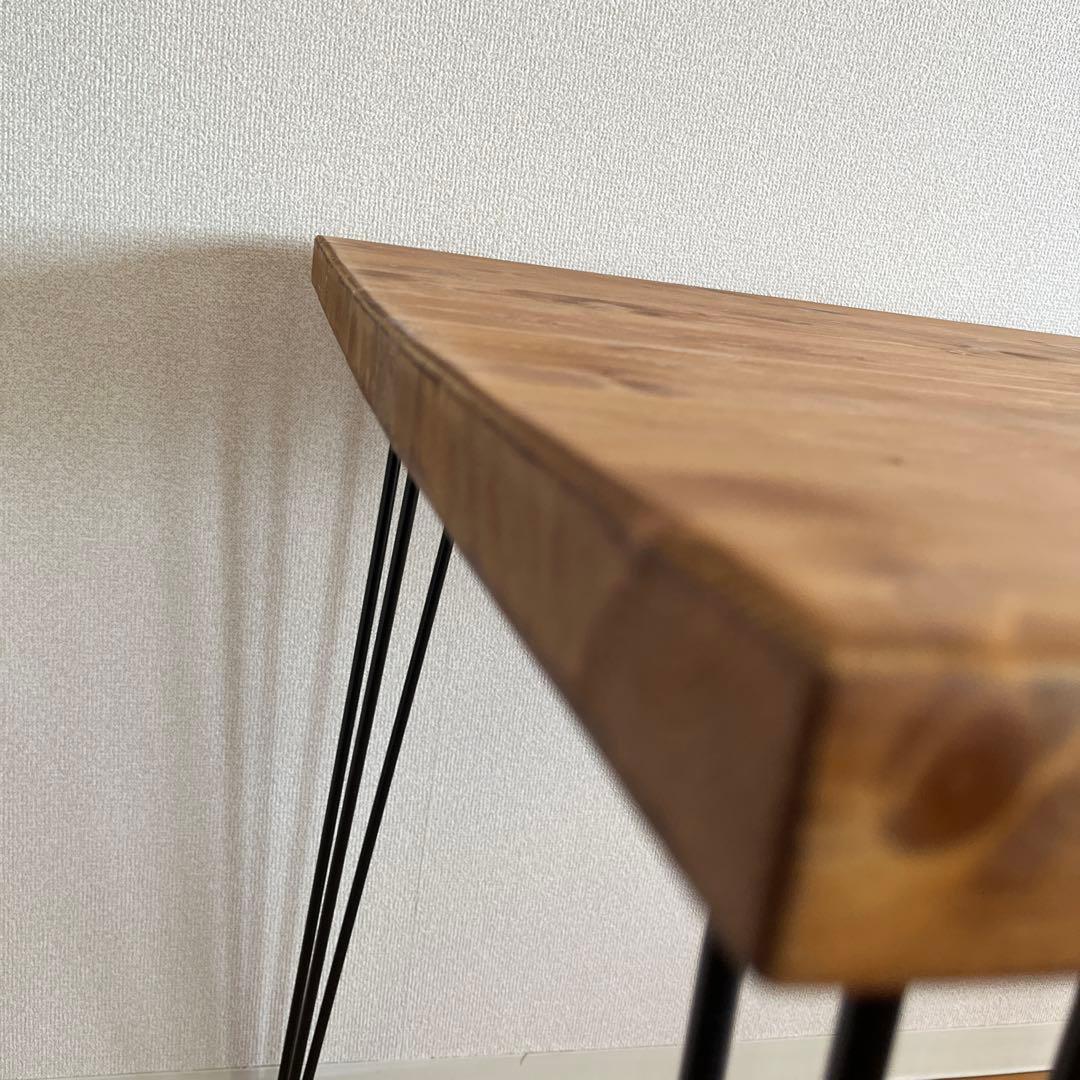 LOWYA★[幅140] L字デスク 天然木 無垢材使用 ヴィンテージ