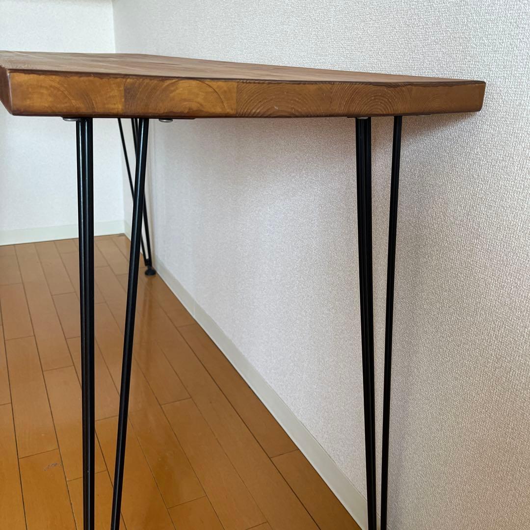 LOWYA★[幅140] L字デスク 天然木 無垢材使用 ヴィンテージ