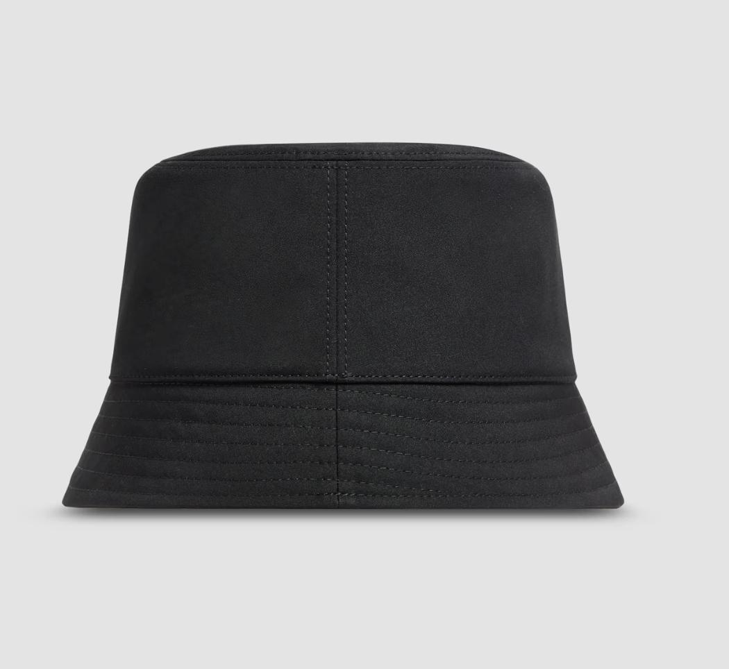 【新品】2025SS MONCLER バケットハット 黒 S ロゴ