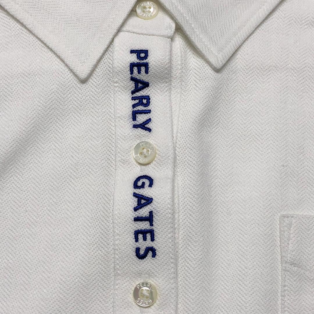 ○★新品未使用　PEARLY GATES　長袖ポロシャツ　2　ホワイト